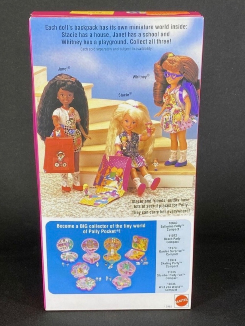Vintage 1994 🎒🛝Stacie Polly Pocket doll - Picture 16 of 16